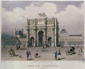 O Arco do Triunfo do Carrossel, Paris, 1832